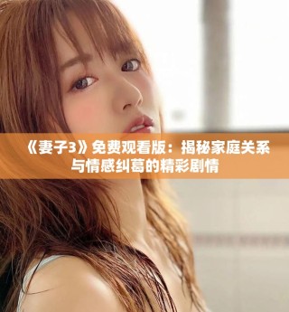 《妻子3》免费观看版：揭秘家庭关系与情感纠葛的精彩剧情