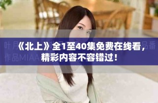 《北上》全1至40集免费在线看，精彩内容不容错过！