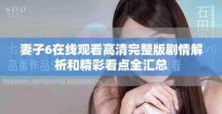 妻子6在线观看高清完整版剧情解析和精彩看点全汇总