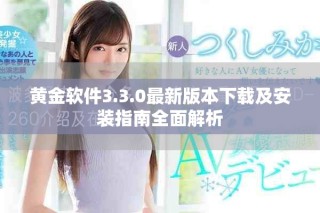 黄金软件3.3.0最新版本下载及安装指南全面解析