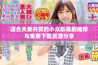适合夫妻共赏的小众影视剧推荐与免费下载资源分享