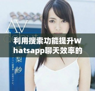 利用搜索功能提升Whatsapp聊天效率的技巧与方法