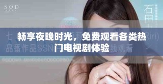 畅享夜晚时光，免费观看各类热门电视剧体验