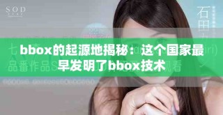 bbox的起源地揭秘：这个国家最早发明了bbox技术