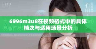 6996m3u8在视频格式中的具体档次与适用场景分析