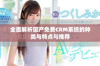全面解析国产免费CRM系统的种类与特点与推荐