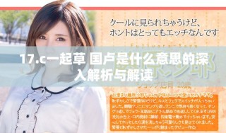 17.c一起草 国卢是什么意思的深入解析与解读