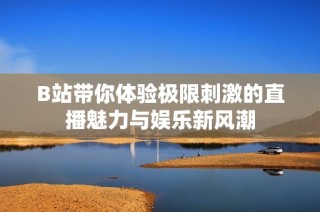 B站带你体验极限刺激的直播魅力与娱乐新风潮
