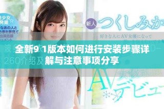 全新9 1版本如何进行安装步骤详解与注意事项分享