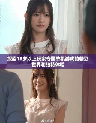 探索18岁以上玩家专属单机游戏的精彩世界和独特体验