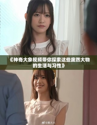 《神奇大象视频带你探索这些庞然大物的生活与习性》