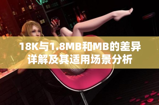 18K与1.8MB和MB的差异详解及其适用场景分析