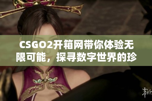 CSGO2开箱网带你体验无限可能，探寻数字世界的珍稀战利品