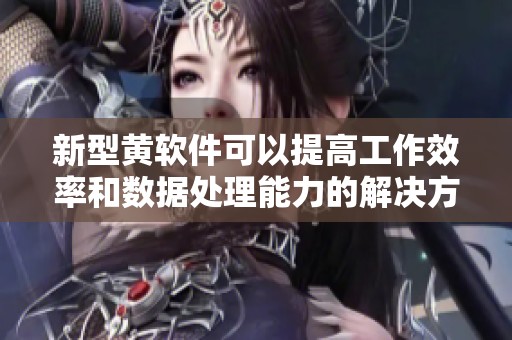 新型黄软件可以提高工作效率和数据处理能力的解决方案