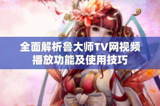 全面解析鲁大师TV网视频播放功能及使用技巧
