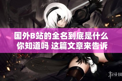 国外B站的全名到底是什么 你知道吗 这篇文章来告诉你