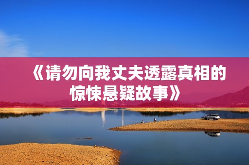 《请勿向我丈夫透露真相的惊悚悬疑故事》