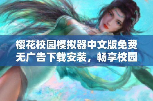 樱花校园模拟器中文版免费无广告下载安装，畅享校园生活乐趣