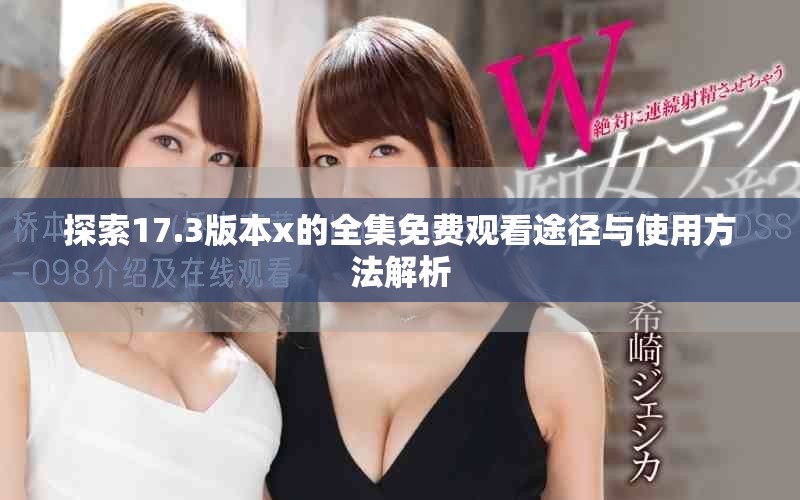 探索17.3版本x的全集免费观看途径与使用方法解析