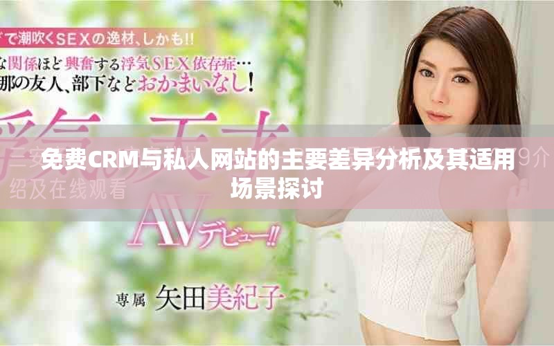免费CRM与私人网站的主要差异分析及其适用场景探讨