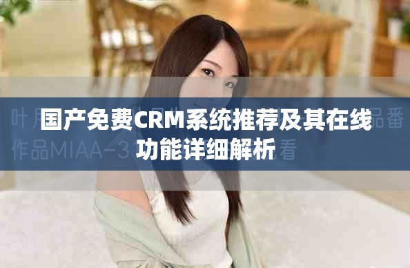 国产免费CRM系统推荐及其在线功能详细解析