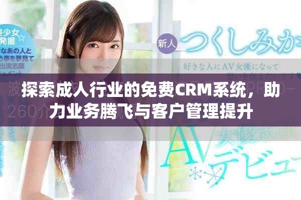 探索成人行业的免费CRM系统，助力业务腾飞与客户管理提升