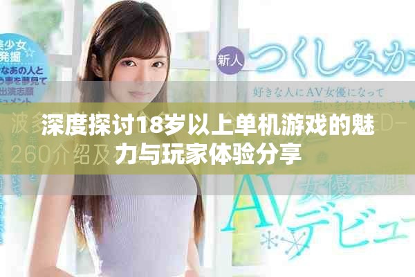 深度探讨18岁以上单机游戏的魅力与玩家体验分享